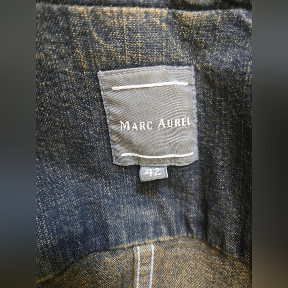 MARC AUREL Denim Fitted Jacket. Size 42 - Picture 10 of 13